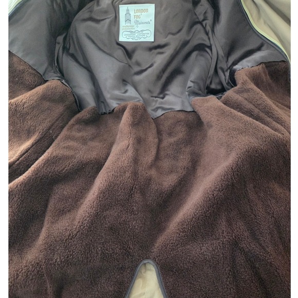 London Fog Tan Double Breasted Lined Trench Coat Belted Weatherwear Size 42 Long - Picture 7 of 9